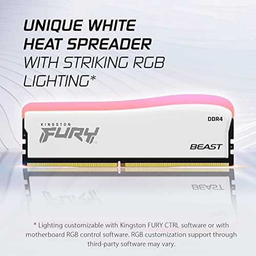 קינגסטון FURY BEAST RGB מהדורה מיוחדת 16GB 3200MT/S CL16 DDR4 ערכת זיכרון שולחן עבודה של 2 | סנכרון אינפרא אדום